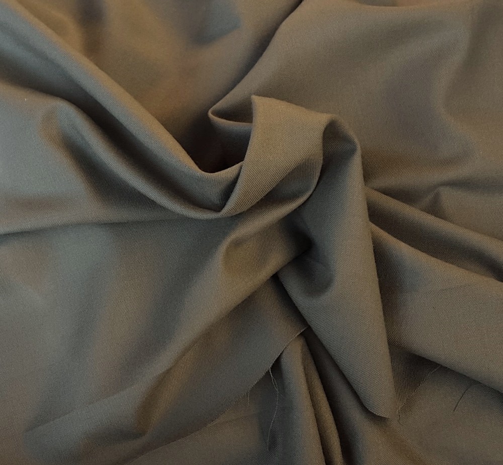 Olive 100% Wool Suit Fabric by the Yard 59″W Made in EUROPE Suiting Fabric 5/15
