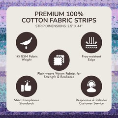 Tinyspool & Co.’s Twirlie Roll 40 Precut Quilting Fabric Strips for Quilting …
