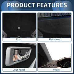 INFINAUTO Headliner Fabric 96″ L X 60″ W Car Truck RV SUV Automotive Interior