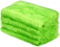 4 Pcs Lime Green Faux Fur 10 X 20 Inch Christmas Faux Fur Fabric Squares Fluf…