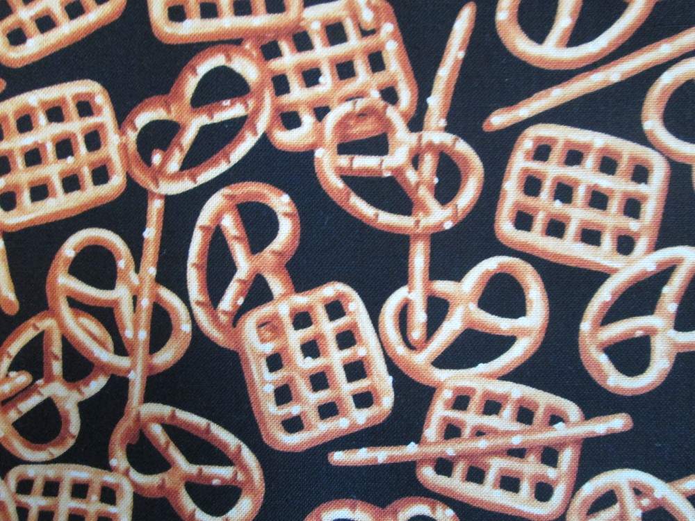 Pretzels Snacks Pretzel Snack Food Cotton Fabric FQ