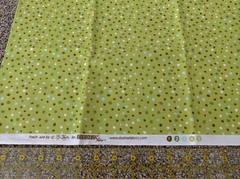 NEW Fresh Aire BJ LANTZ Studio E Fabrics 1 Yd Blue Green Brown Dots