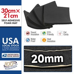 4pcs Car Roof Floor Door Firewall Noise Heat Insulation Sound Deadener Foam US