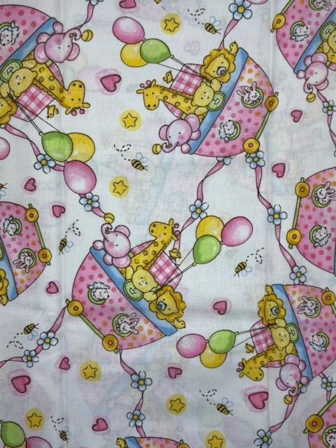 Party Animal Fabric by Fabri-Quilt 100-192 Cotton 44″ BTY