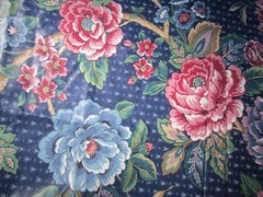 VTG~Chintz~Stanley King Studio VAT DYE~Screen Print~TEFLON Finish~56″ x 120″~
