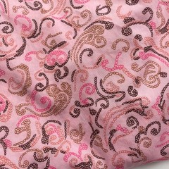 Fabric Incomplete Duvet Cover Project Sewing Crafting Pink Rope Cowgirl