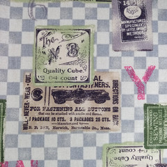 Vintage Lecien Fabric–Art Store Theme–Japan Cotton Quilting Sewing 2 Yards