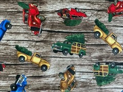 51” x 44” Trucks with Christmas Trees Patty Reed Fabric Traditions 2019