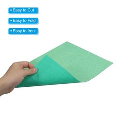 Soft Felt Sheets Glitter Self Adhesive Light Fiber Green 11.8″ x 7.8″ 6pcs