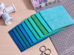 10 PCS 18×21 Inch Fat Quarters Midnight Oasis Cotton Quilting Fabric Bundles