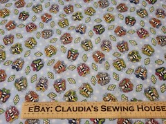 Bunny Hop BTY General Fabrics Butterflies Dusty Blue