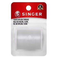 Singer Clear Invisible Nylon Sewing Thread, 135-Yard 135-Yard,