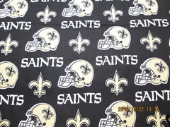 NEW ORLEANS SAINTS NFL NEW MULTI DESIGN 100% COTTON 1 YARD PIECE NEW 36″ X 58″