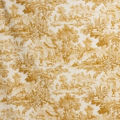 Toile de Jouy Various Colors by the Metre | Height 280cm | 100% Cotton