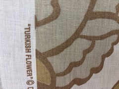 Groundworks “Turkish Flower” 100% Linen 3 Yards MSRP: $255/Yard