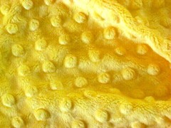 CANARY YELLOW MINKY CUDDLE DIMPLE DOT PLUSH SEW QUILT CRAFT FABRIC BTY & PRECUTS
