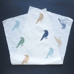 Regal Fabrics Sample 27 x 11.5 Table Runner Cream Embroidered Birds Beachy