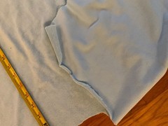 Vintage Stretch Terry Cloth Powder Blue Soft 37×33 see photo
