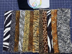 Lot Quilt Cotton Fabric Animal Print African Tiger Zebra Giraffe Cheetah Leopard