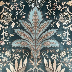 1.1 Metres iLiv Pavilion Adriatic Velvet Curtain Upholstery Cushion Blind Fabric
