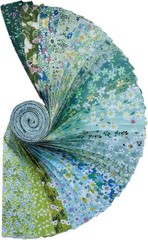 Jelly Roll Fabric – 20 Assorted Floral Prints 100% Cotton 40 Pre-Cut Strips 2…