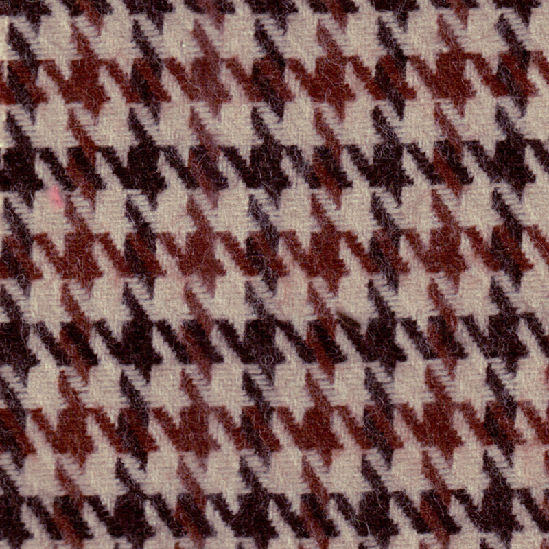 WOOL ACRYLIC BLENDED FABRIC WINTER JACKET COAT 13MM HOUNDSTOOTH BLACK WHITE 44’W
