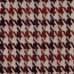 WOOL ACRYLIC BLENDED FABRIC WINTER JACKET COAT 13MM HOUNDSTOOTH BLACK WHITE 44’W