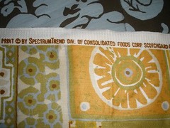 1/2 Yard HTF Spectrum Trend Screen Print Fabric-Home Dec-Scotchguard-Earth