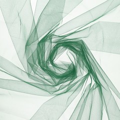 Dark Green Sheer Organza Fabric for Wedding Arch Draping, 1 Yards x 63 Inches