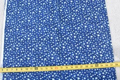 By 1/2 Yd, Vintage, Pink White Blue Stars on Navy Cotton, MMFAB, Krajewski, V926