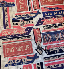 COATS – ECLECTIC ELEMENTS #PWTH041-AIRMAIL BY JIM HOLTZ- BY THE YARD