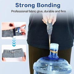 Fabric Glue for Clothing Permanent Washable, Liquid Stitch Fabric Adhesive, Anti