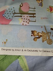 Camelot Cotton Forest Friends Lot Of 5 Pieces Of Cotton Fabric 19″ X 21″ Each