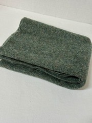 large piec pendleton yakima camp blanket wool scrap crafts repairs heather green
