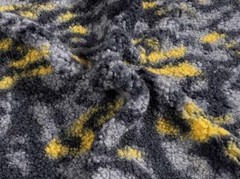 Faux Fur SHERPA FLEECE DESIGN Fabric Material BLUE