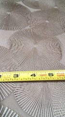 Metallic Sunburst Embossed Vinyl Fabric Remnant 50″x75″ Upholstery Heavy