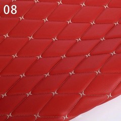 100x158cm Faux Leather Quilted PVC Fabric Car Interior Upholstery Mat