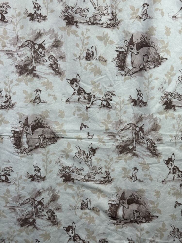 Disney Bambi Scenic Toile Fabric Springs Creative 2014 100% Cotton Woodland