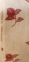 6 Yards Katie Ridde Textiles Cherry Blossom Fabric In Cardinal On White