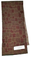 Upholstery Fabric Swatch Marroon With Evergreen 18.25″ X 4″ Swatch #5X