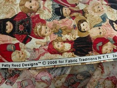 Vintage Doll Dolls Patty Reed for Fabric Traditions Cotton 36″ x 32″
