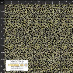 Stof European Quilting Fillippa’s Line Oblong & Dots Ocher Fabric By Yd