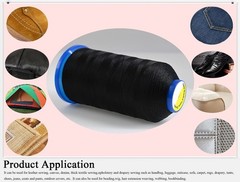 Selric [1200Yards / 26 Colors Available] Tex 135 T135 #138 420D/3, Black
