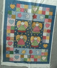 partial fabri-quilt little quilts angel panel