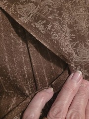 VTG CHINOISERIE Soverign Textiles Fabric Brown/Cream/Sewing/Craft/Home/44″/BTY