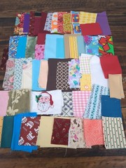 Fabric Scraps Lot Of Assorted Patterns Multicolor