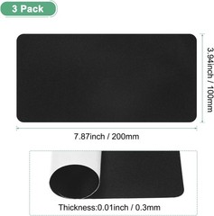 3-Pack Polyester Repair Patches, 7.9 x 3.9 Self-Adhesive Fabric Repair Patches