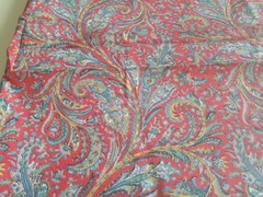 Liberty 110″ x 36″ Tana Lawn Used Vintage Cotton Fabric Red