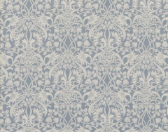 GP & J BAKER CURTAIN FABRIC DESIGN “Fritillerie” 5.2 METRES BLUE LINEN BLEND