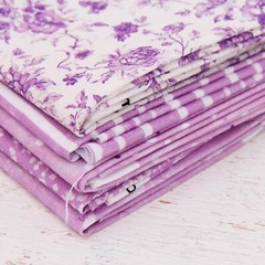 Threadart Cotton Quilting Fabric By The Yard – Vintage – Light Purple Stripe